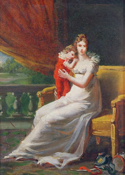 Marie-Louise hält den König von Rom in ihren Armen von Baron François Pascal Simon Gérard